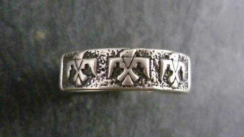Ring ethno figur - figur, azteken