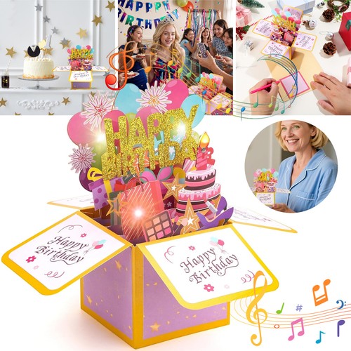 Pop geburtstagskarte mit - up,