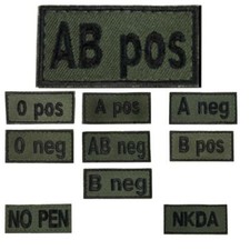 Abzeichen Blutgruppen NO PEN
