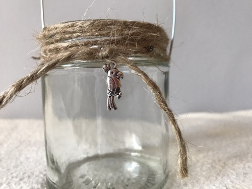 Hängende glas dose - glas, teelicht
