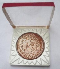 GDR Medal Ceramic "Join" in