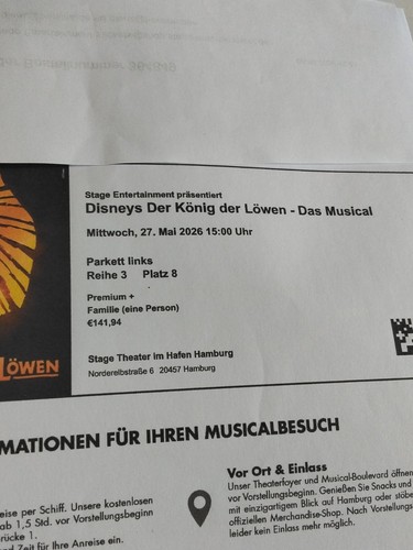Musical ticket der - musical,