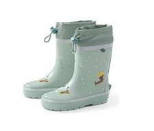 Tchibo Kinder Gummistiefel, 30/31, Salbeigrün mit Hunde-Alloverprint - B-Ware