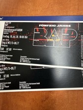 Zwei Top Tickets BAP Jubiläumskonzert Köln 10.07.26 Front Of Stage (janz vörre)
