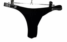 Victoria Secret Bikinihose Glitzer Schwarz Größe:S