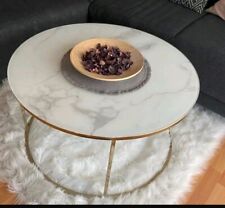 Beistell Couch Tisch Rund Tische Runde Sofa Metall Glas Designer Luxus design