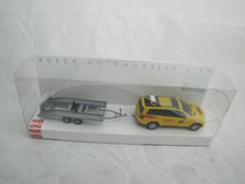 BUSCH 1:87 46302 Mercedes-Benz GL-Klasse ADAC Abschleppfahrzeug + Autoanhänger