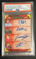 Leaf Autograph 1 of 1 (Haaland, Endrick, Pedri, Garrnacho) PSA No Topps/Panini