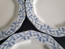 Vintage Rosenthal 6 Teller Ø23cm Dekor POP ART blaue Schwalben POLYGON WIRKKALA