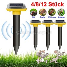 4/8/12x Solar Maulwurfschreck