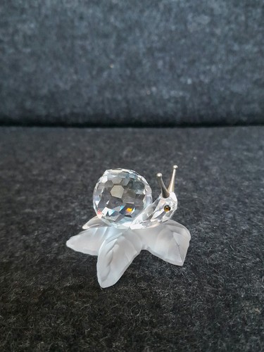 Swarovski schnecke auf blatt - schnecke,