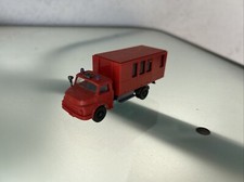 Wiking GK 629/3c MB L 1413 Wechsellader Abrollbehälter LAF rot 1981 1:87/Nr212