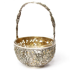 Silberkorb Henkelkorb Korb