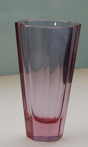 Achteckige vase moser - achteckige,