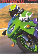 Kawasaki Prospekt ZX 9 R, ZX 7 R, ZX 7 RR, ZX 6 R, ZXR 400 Modelle 1999