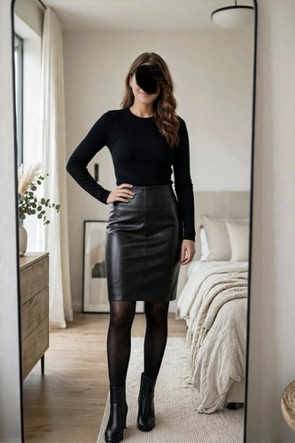Lederrock echt leder - lederrock,