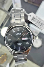 Lorus Uhr RL429BX9 Automatik Day-Date Herrenuhr 42mm Stahl Neu