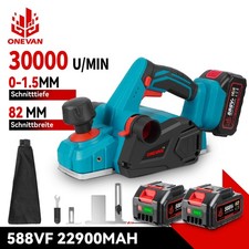 Akku-Hobel Elektrohobel für Makita Handhobel Hobelmaschine 82mm mit Staubbeutel