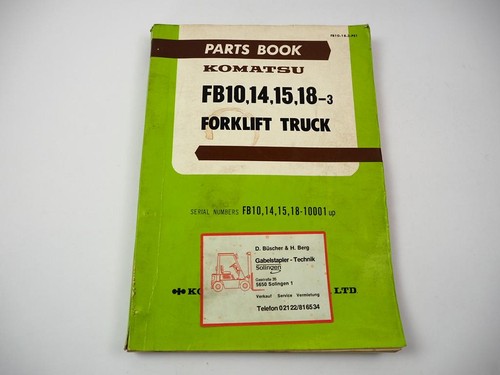 Original komatsu 14 15 - fb,