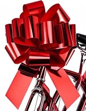NEU Große Geschenkschleife Rot ø40cm Auto Schleife XXL Geburtstag Hochzeit DHL