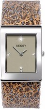 Sekonda Seksy Rocks Damenuhr mit grauem Zifferblatt und Stein Set Armband 2851