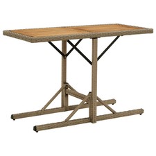 vidaXL Gartentisch Beige