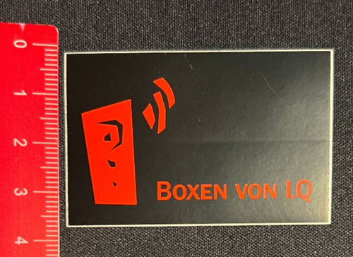 Boxen von aufkleber - iq,