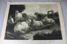 Aquatinta Grafik Mary Catherine nach Rosa Tivoli - London 1791 - Evening .. /163