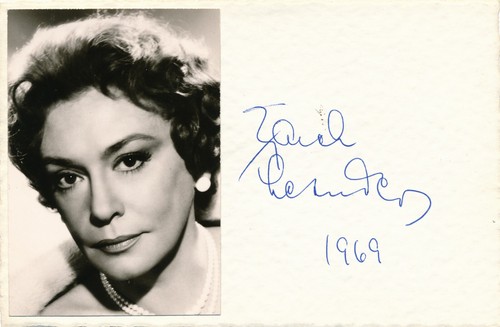 Zarah leander autogramm - zarah,