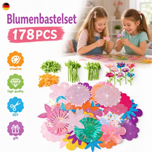 Bastelset blumenstrauß 12 - bastelset, 3-12