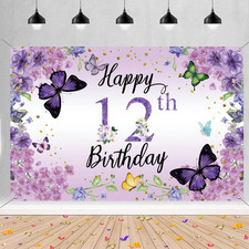12. Geburtstag Mädchen Banner