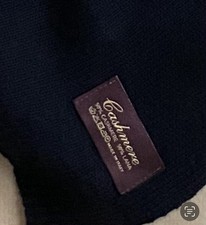 Tiefschwarzer Cashmere (50%) Lana (50%) Schal - relativ schwer