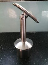 Weißmetall Geländer verstellbar Winkel Pfosten Satiniert 2er Pack. Neu.