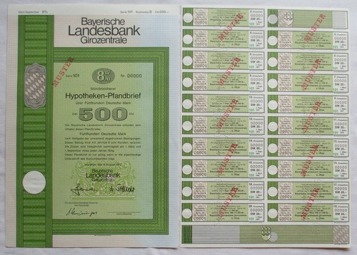 500 aktie pfandbrief - 500,