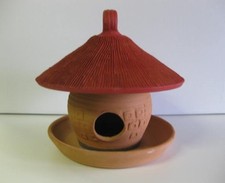 Vogeltränke Vogelbad aus Ton-