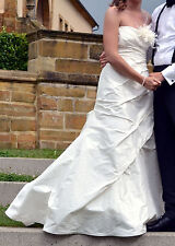 Brautkleid Rembo Styling in creme, Größe 36, professionell gereinigt, Seide/Tüll