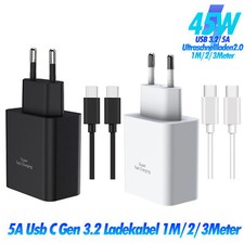 Für Apple iPad Air 2022 (5.Gen) 2020 4.Gen Usb C Adapter 45W Ladegerät Ladekabel