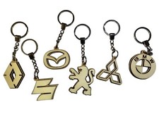 Schlüsselanhänger 3D Lasergravur Mitsubishi