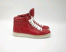 Prada Leder Sneaker Rot Gr