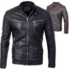 Kunstlederjacke Herren Jacke