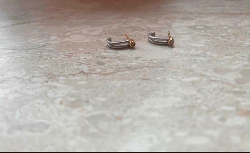 Platin gold ohrenstecker - platin/,