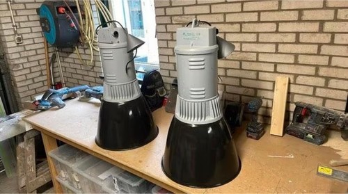 Emaille schwarz lampe - emaille, Ø