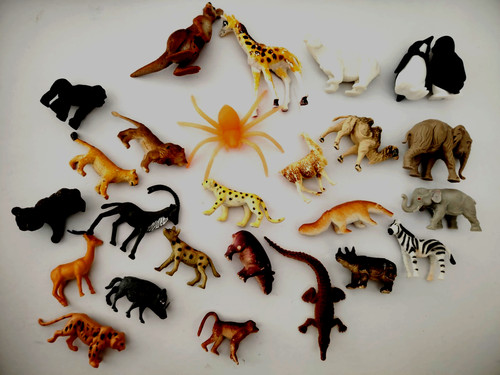 Wilde tiere klein 5 - tiere, ca.
