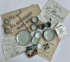 Frückstückset "French" Kaffee-Service Geschirr Paris Vintage, VERSANDKOSTENFREI