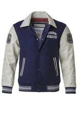 Cordon Herren Lederjacke "Bronx" navy/beige