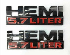 2 stück HEMI 5,7 L 3D ABS