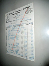 Altes Anschreiben Rechnung Dreizackwerk Wüsthof Solingen