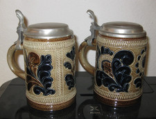 2 ältere Bierkrüge 0,5L mit