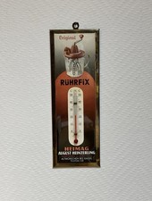 Rührfix Thermometer 50er Jahre Reklameschild/Imoglas Werbung Vintage #06