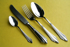 WMF FÄCHERMUSTER - 90er-Silberauflage - 4-teilig - 1 (von 6) Sets - TOPP - lesen